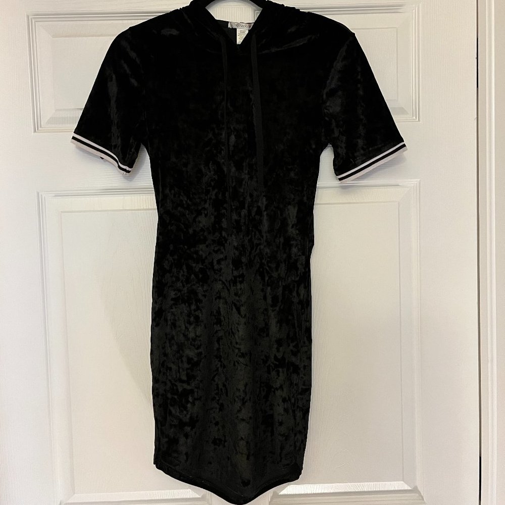 Velvet mini body-con dress